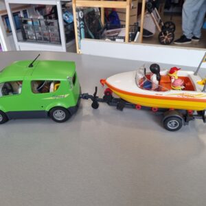 PLAYMOBIL - voiture + bateau