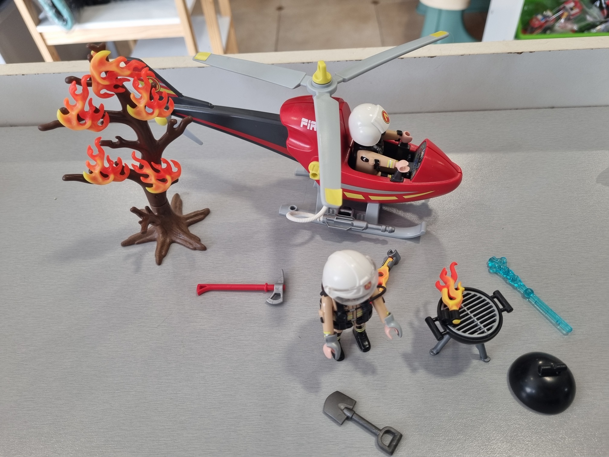 PLAYMOBIL - hélicoptère pompier