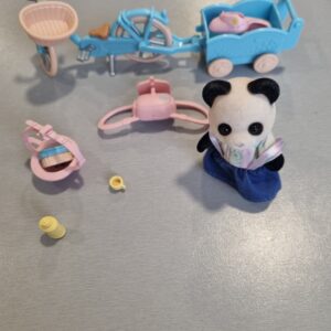 panda sylvanian et son vélo